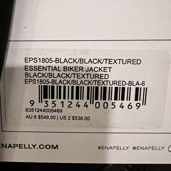 Ena Pelly NWT Leather Biker Motorcycle Jacket - Picture 5 of 6